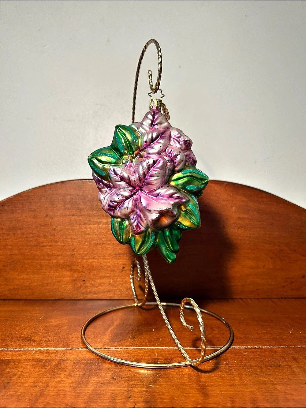 Christopher Radko Flower Floral Ornament 
5.75” tall x 3.75” wide x 2.5” depth